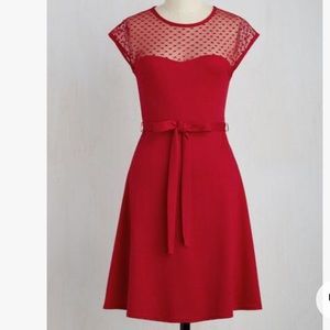 RockSteady Romantic and Fun Red Sweetheart Dress